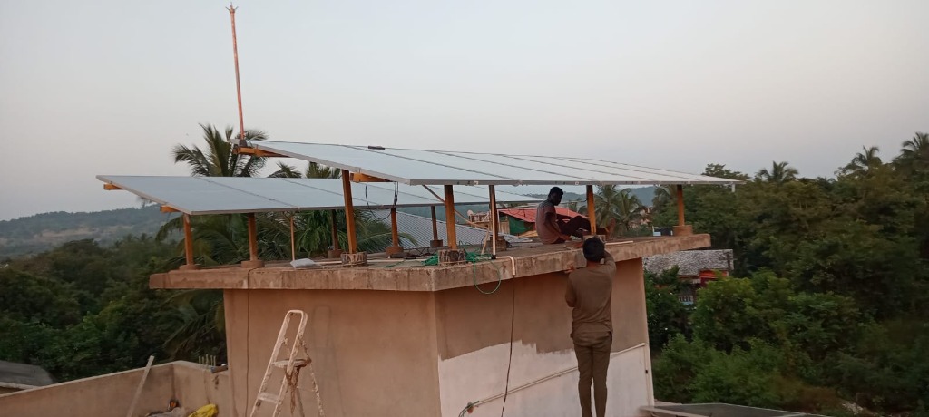 UTL Solar installation in Korgaon, Goa