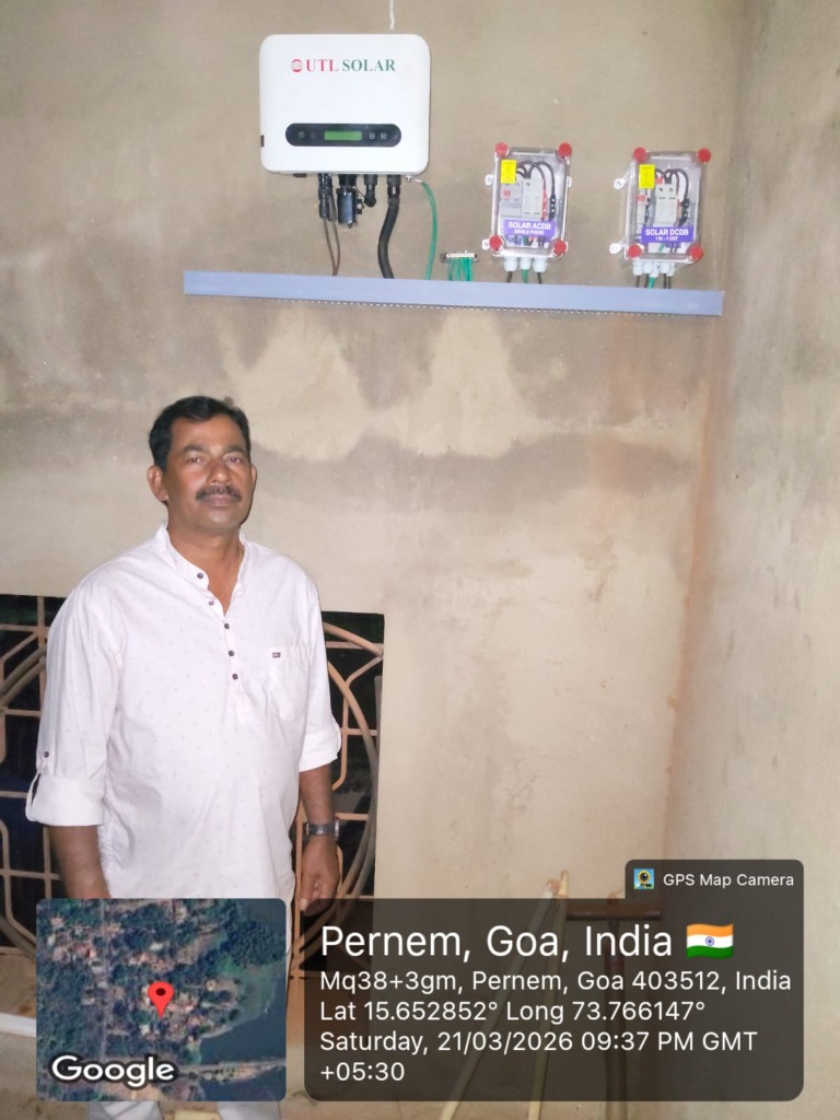 UTL Solar setup in Pernem, Goa