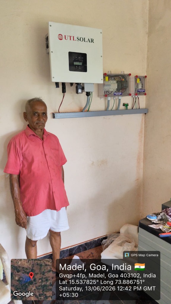 Inverter setup in Sal, Goa